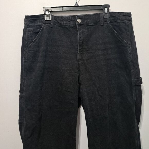 Torrid High Rise Carpenter Classic Denim Feel The Fit Plus Size 18 Short Black - Picture 12 of 14